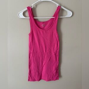 BCG Pink Fitted Tank Top with Scoop Neckline